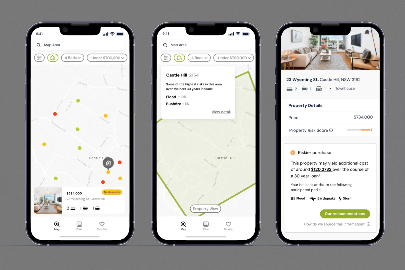 Customer-facing climate prototype on mobile